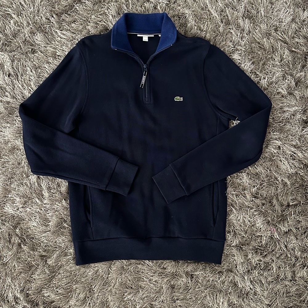 Lacoste Men's Dark Blue pull over Sweater